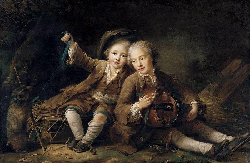 Francois-Hubert Drouais The Children of the Duc de Bouillon oil painting picture